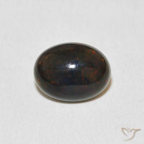 1.14ct Naturale Multicolore Opale, Ovale, Opaco