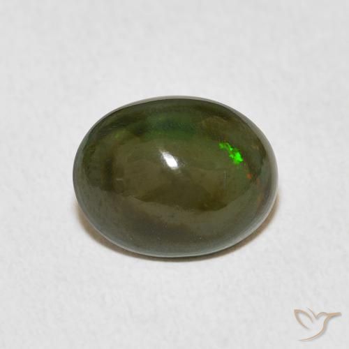 1.54ct Naturale Multicolore Opale, Ovale, Opaco