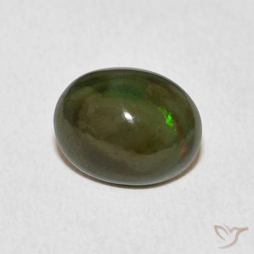 Opale Multicolore naturale da 1.54 ct, Ovale, Opaco