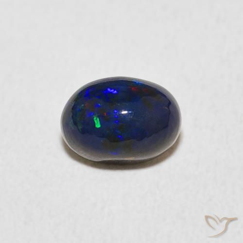 0.57ct Naturale Multicolore Opale, Ovale, Opaco