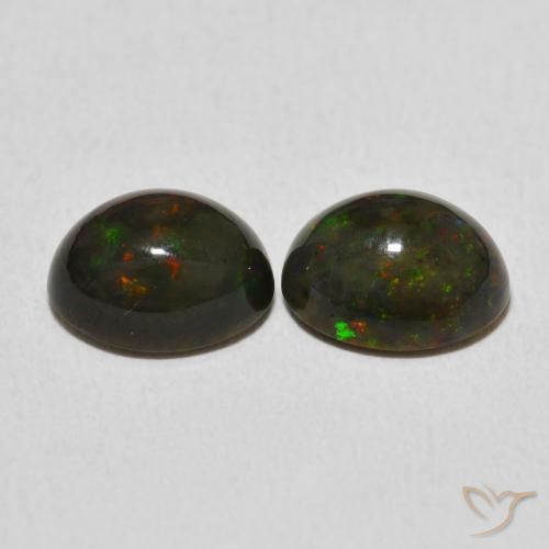 Gemme di Opale Multicolore naturale da 2.95 ct, Ovale, Opaco