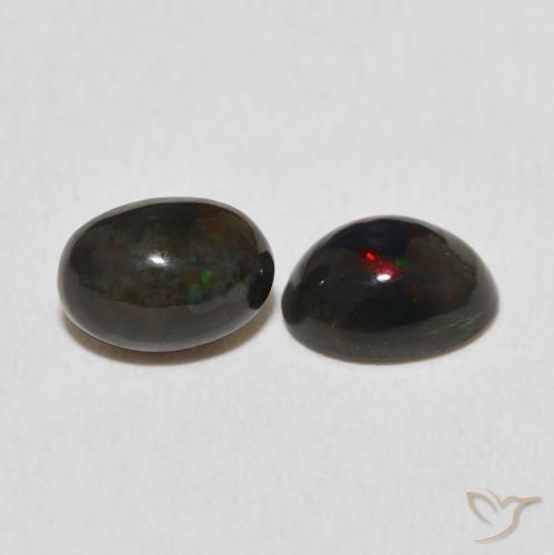 Gemme di Opale Multicolore naturale da 1.06 ct, Ovale, Opaco