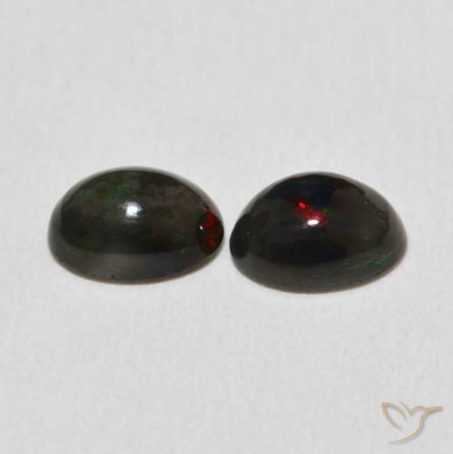 Gemme di Opale Multicolore naturale da 1.06 ct, Ovale, Opaco