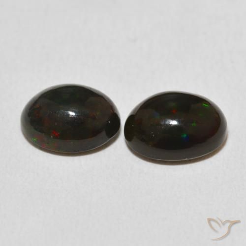 Gemme di Opale Multicolore naturale da 2.54 ct, Ovale, Opaco