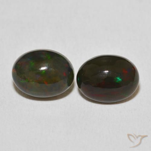 2.62ctw Naturale Multicolore Opale, Ovale, Opaco