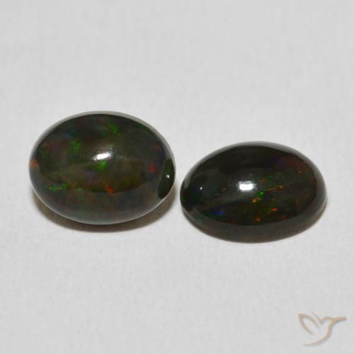 Gemme di Opale Multicolore naturale da 2.62 ct, Ovale, Opaco