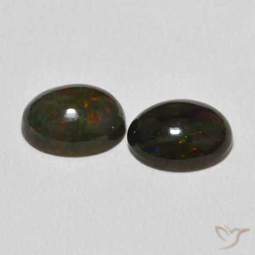 Gemme di Opale Multicolore naturale da 2.62 ct, Ovale, Opaco