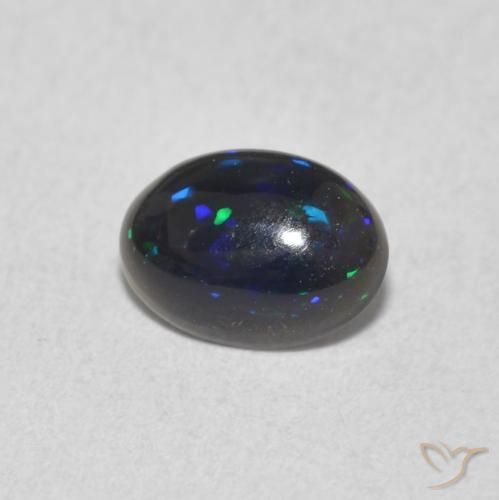 0.48ct Naturale Multicolore Opale, Ovale, Opaco