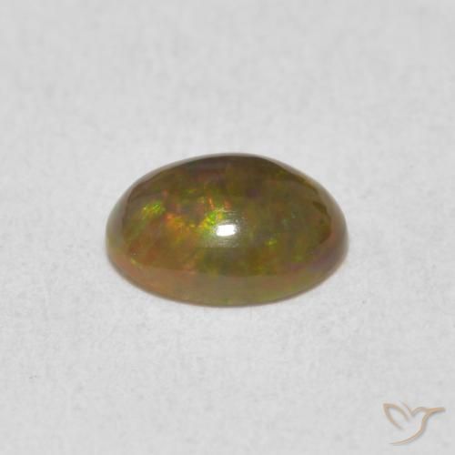 Opale Multicolore naturale da 0.50 ct, Ovale, Opaco