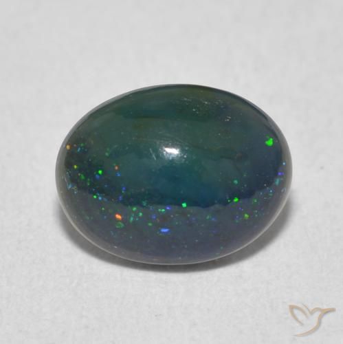 0.95ct Naturale Multicolore Opale, Ovale, Opaco