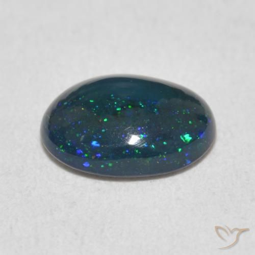 Opale Multicolore naturale da 0.95 ct, Ovale, Opaco