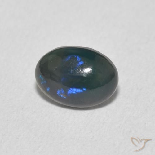 0.49ct Naturale Multicolore Opale, Ovale, Opaco