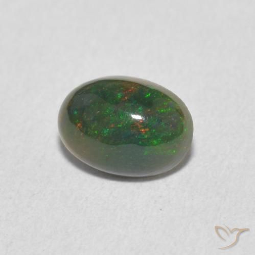 Opale Multicolore naturale da 0.55 ct, Ovale, Opaco