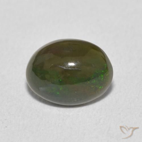 0.75ct Naturale Multicolore Opale, Ovale, Opaco