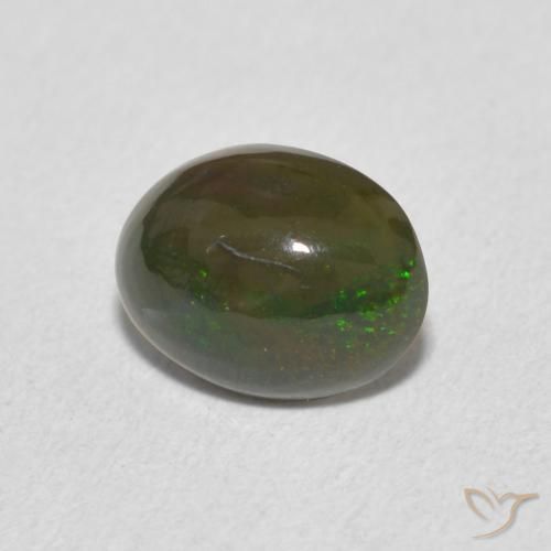 Opale Multicolore naturale da 0.75 ct, Ovale, Opaco