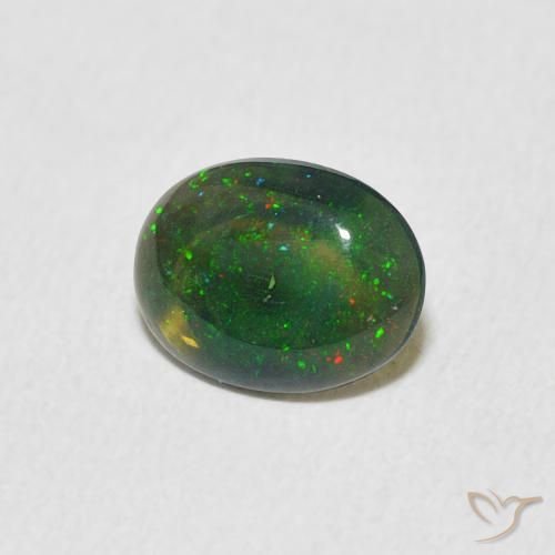 Opale Multicolore naturale da 0.53 ct, Ovale, Opaco
