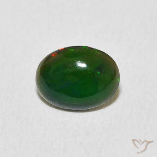 0.62ct Naturale Multicolore Opale, Ovale, Opaco