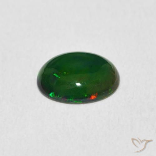 Opale Multicolore naturale da 0.62 ct, Ovale, Opaco
