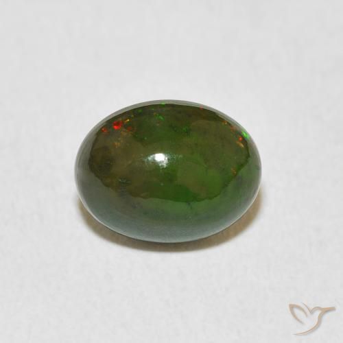 1.37ct Naturale Multicolore Opale, Ovale, Opaco