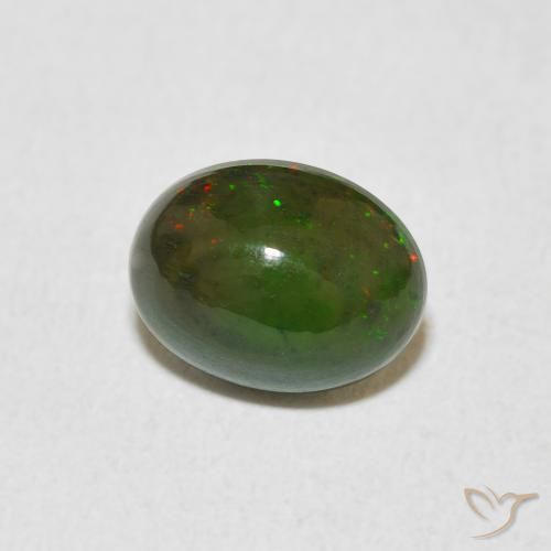 Opale Multicolore naturale da 1.37 ct, Ovale, Opaco