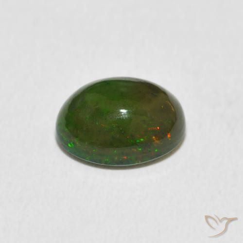 Opale Multicolore naturale da 1.37 ct, Ovale, Opaco