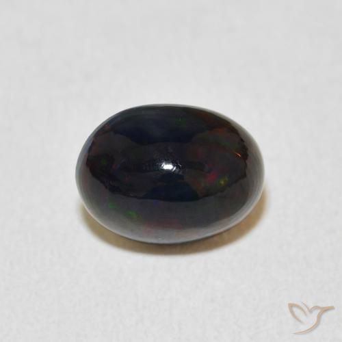 1.29ct Naturale Multicolore Opale, Ovale, Opaco