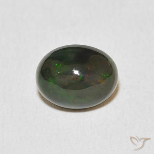 1.19ct Naturale Multicolore Opale, Ovale, Opaco