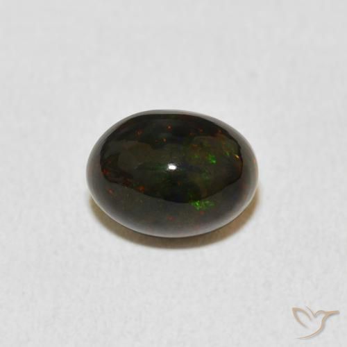 1.09ct Naturale Multicolore Opale, Ovale, Opaco