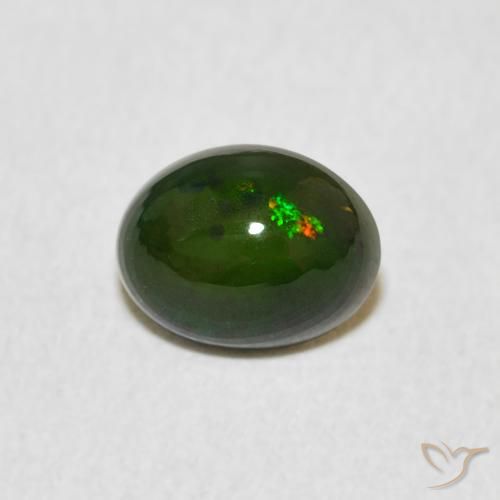 0.67ct Naturale Multicolore Opale, Ovale, Opaco