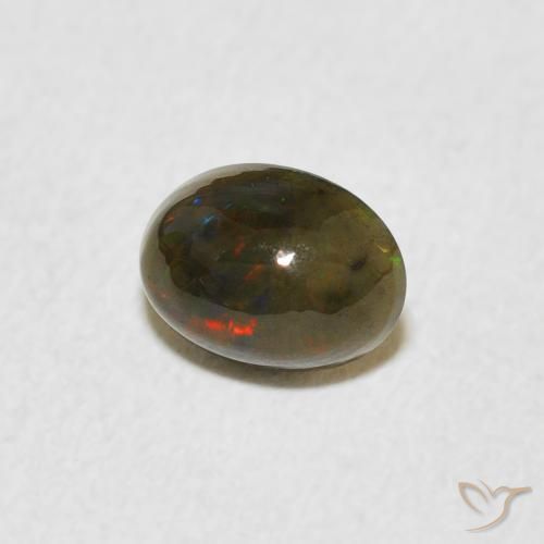 Opale Multicolore naturale da 0.47 ct, Ovale, Opaco