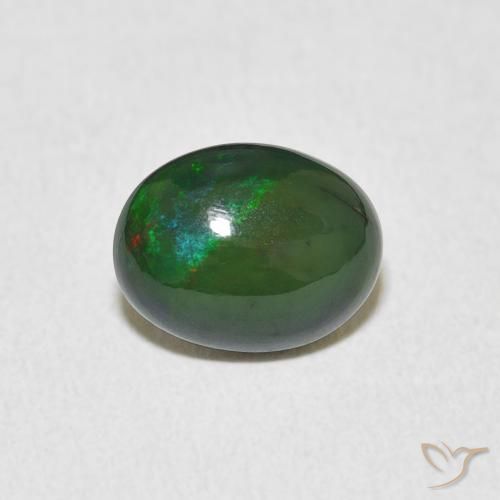 1.08ct Naturale Multicolore Opale, Ovale, Opaco