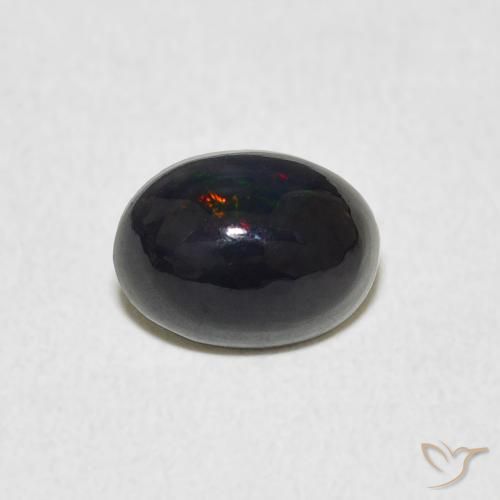 0.70ct Naturale Multicolore Opale, Ovale, Opaco, Photo A