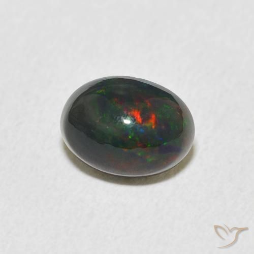 Opale Multicolore naturale da 0.91 ct, Ovale, Opaco
