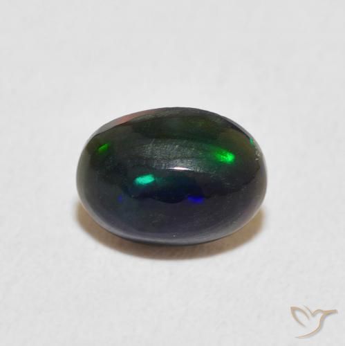 0.54ct Naturale Multicolore Opale, Ovale, Opaco