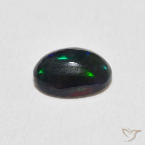 Opale Multicolore naturale da 0.54 ct, Ovale, Opaco