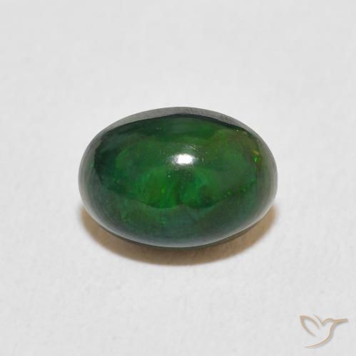 0.60ct Naturale Multicolore Opale, Ovale, Opaco