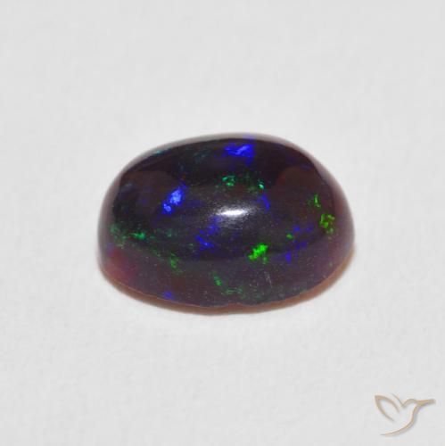 Opale Multicolore naturale da 0.83 ct, Ovale, Opaco
