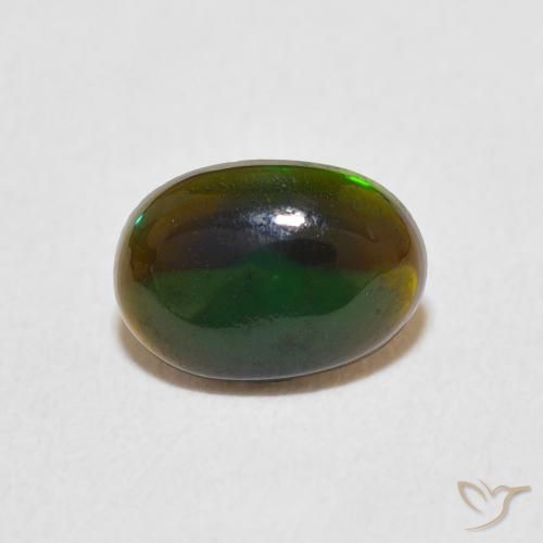 0.43ct Naturale Multicolore Opale, Ovale, Opaco