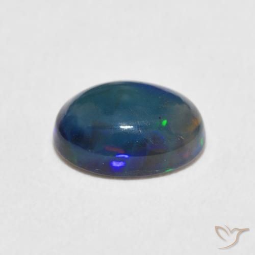 Opale Multicolore naturale da 0.87 ct, Ovale, Opaco