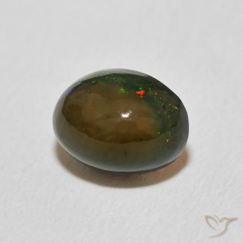 Opale Multicolore naturale da 1.19 ct, Ovale, Opaco