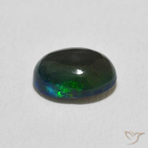 Opale Multicolore naturale da 0.72 ct, Ovale, Opaco