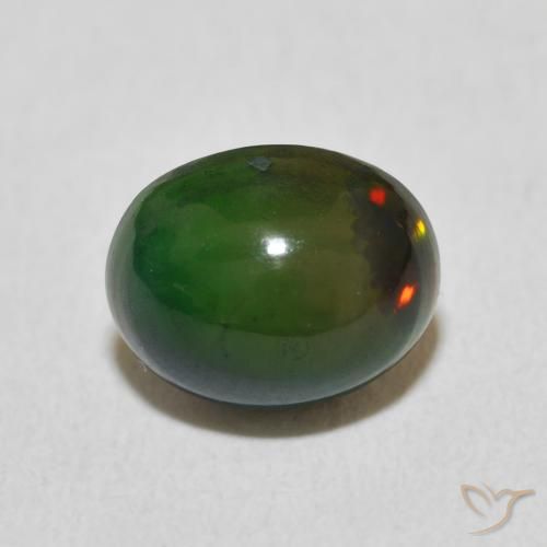 1.37ct Naturale Multicolore Opale, Ovale, Opaco