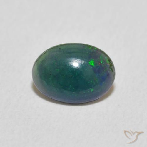 0.27ct Naturale Multicolore Opale, Ovale, Opaco