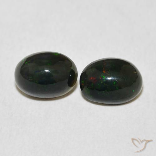 1.54ctw Naturale Multicolore Opale, Ovale, Opaco