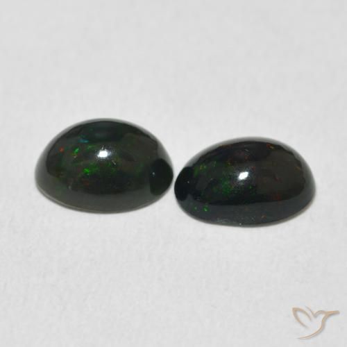 Gemme di Opale Multicolore naturale da 1.54 ct, Ovale, Opaco