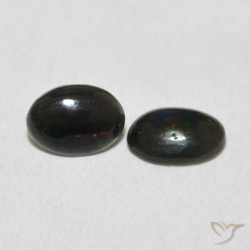 Gemme di Opale Multicolore naturale da 0.80 ct, Ovale, Opaco