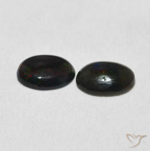 Gemme di Opale Multicolore naturale da 0.80 ct, Ovale, Opaco