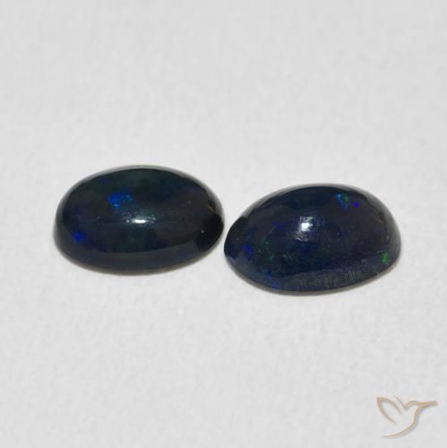 Gemme di Opale Multicolore naturale da 0.87 ct, Ovale, Opaco