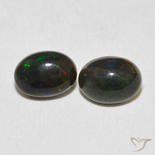 1.70ctw Naturale Multicolore Opale, Ovale, Opaco, Photo A
