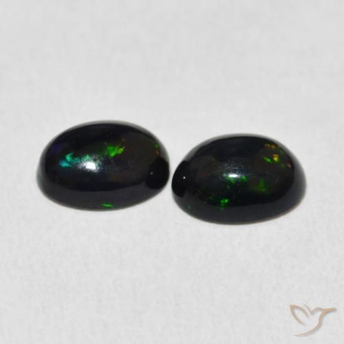 Gemme di Opale Multicolore naturale da 1.53 ct, Ovale, Opaco